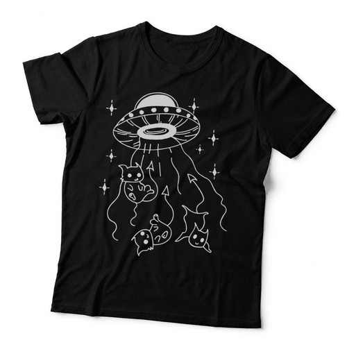 Funny cat abduction alien - cat,