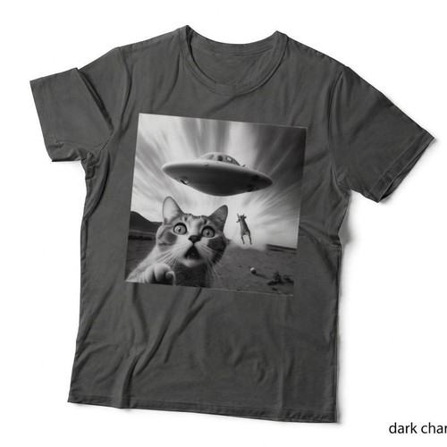 Alien ufo funny cat - alien, cat,