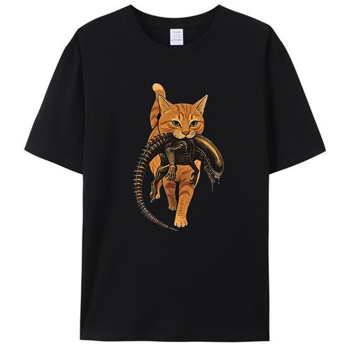 Cat carrying alien - cat,