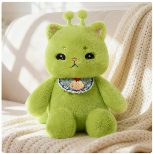 Running alien kitten plush toy - running,