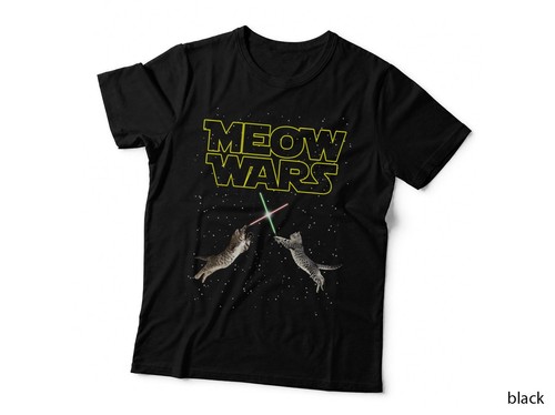 Cat meow wars space parody - cat,