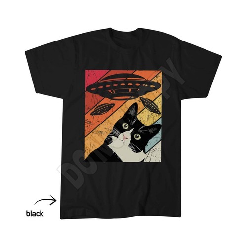 Vintage funny cat - cat, alien