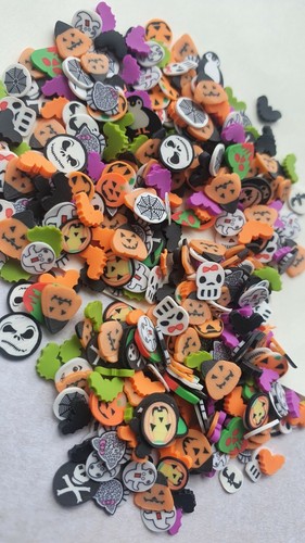 Halloween mixed clay peaces - halloween,