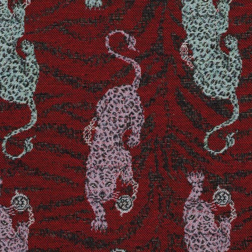 Panthera red animal tapestry - panthera,