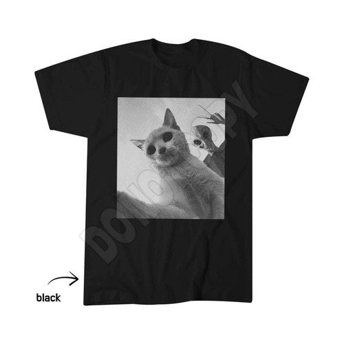 Cat alien ufo selfie shirt - alien,