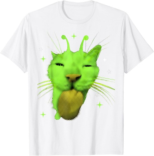 Y2k alien cat meme ufo - cat,