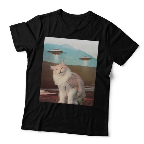 Funny cat retro - retro, alien
