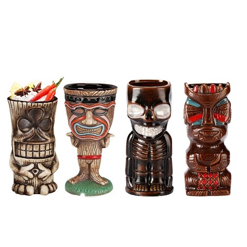 Tiki mugs cocktail - cocktail, ceramic